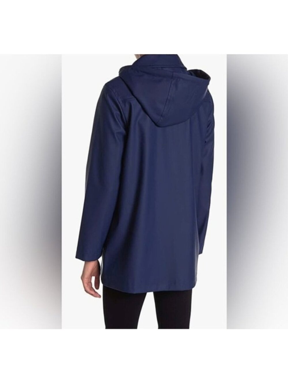 Kate Spade Navy Scallop Trim Rain Jacket for Women - Small, New with Tags - Picture 2 of 6